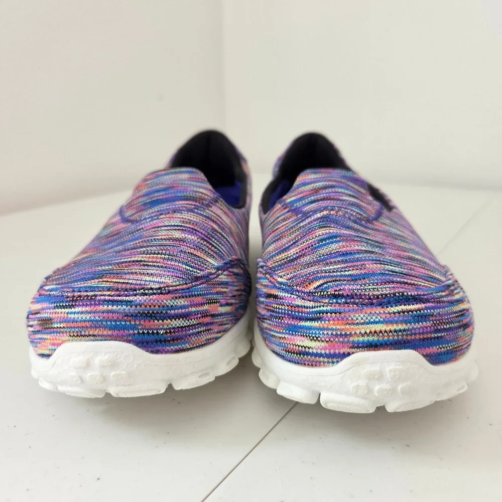 Skechers Memory Foam Multicolor Space Dye Slip On Sneakers 22317WR Womens 9